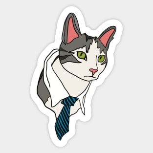 Business Cat Sticker